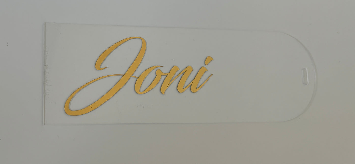 Lesezeichen Oval personalisiert