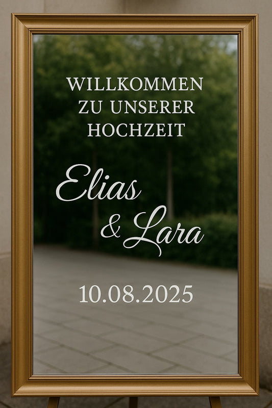 Wilkommensschild Sticker